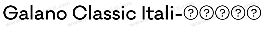 Galano Classic Itali字体转换